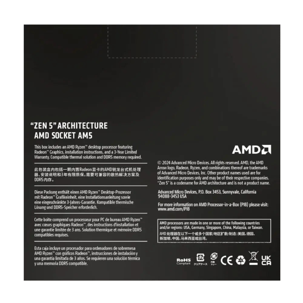 AMD RYZEN 9 9950X 16-Core 4.3GHZ AM5 CPU AMD