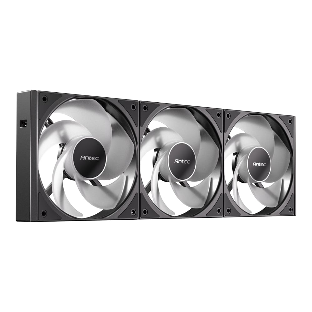 Antec Connect 120 Reverse ARGB PWM Fan 3 Pack – Black Antec