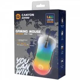 CANYON mouse Braver GM-728 LED Crystal 7buttons Wired Black CANYON