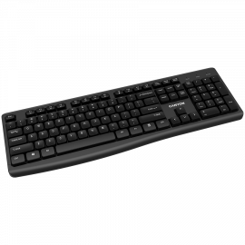 CANYON keyboard HKB-W50 EN Multimedia Wireless Black CANYON