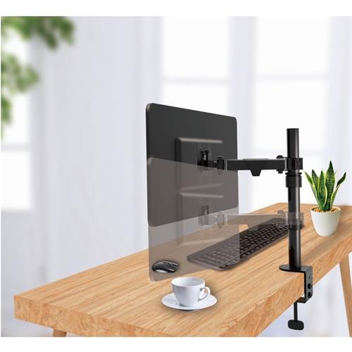 Ellies Single Arm Height Adjustable Desktop Screen Mount ellies