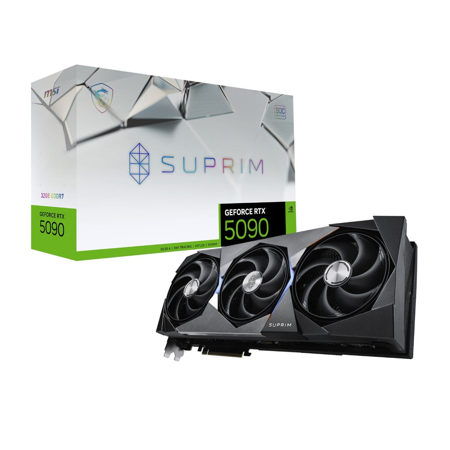 MSI GeForce RTX 5090 SUPRIM SOC 32GB Graphics Card MSI