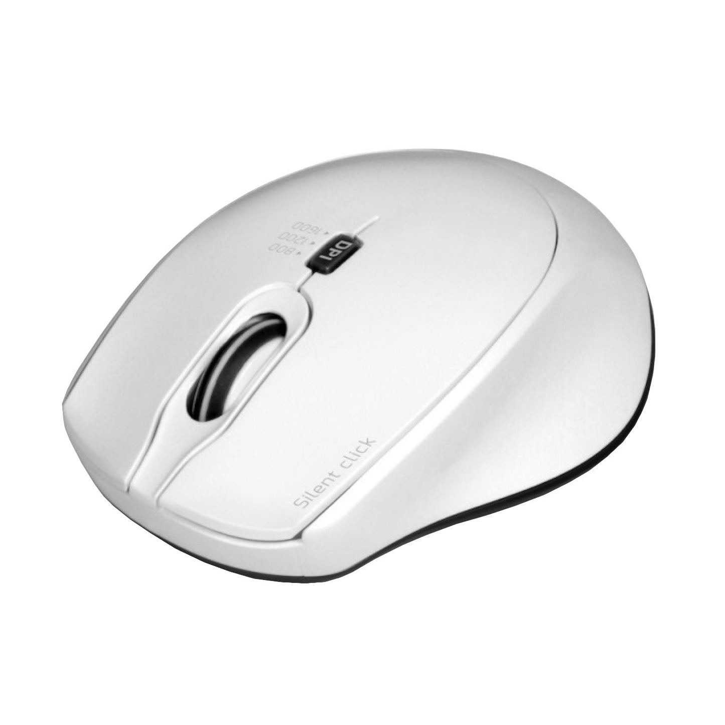 Port Connect Silent 1600DPI 3 Button Wireless Mouse – White Port