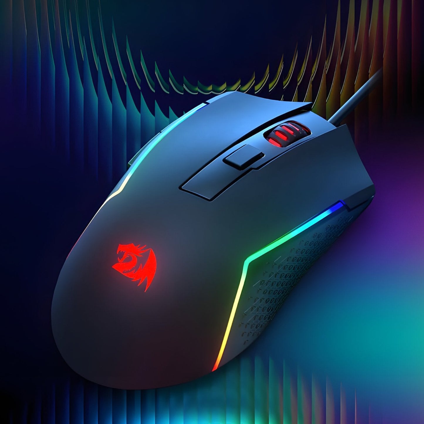 Redragon M616 TRIDENT 10000DPI RGB Gaming Mouse – Black REDRAGON