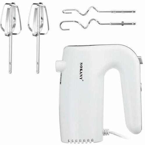 Sokany Hand Mixer White 500w with Attachments Sokany