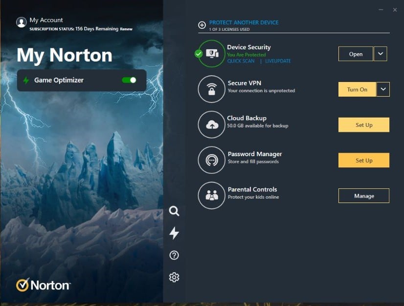 Norton 360 Gamer 50Gb AF 1 User 5 Device 12 Months