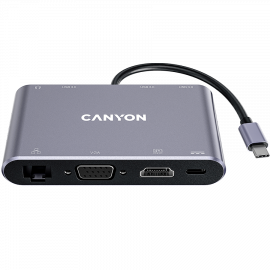 CANYON hub DS-14 8in1 4k USB-C Dark Grey CANYON