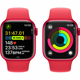 Apple Watch Series 9 GPS 41mm (PRODUCT)RED Aluminium Case with (PRODUCT)RED Sport Band