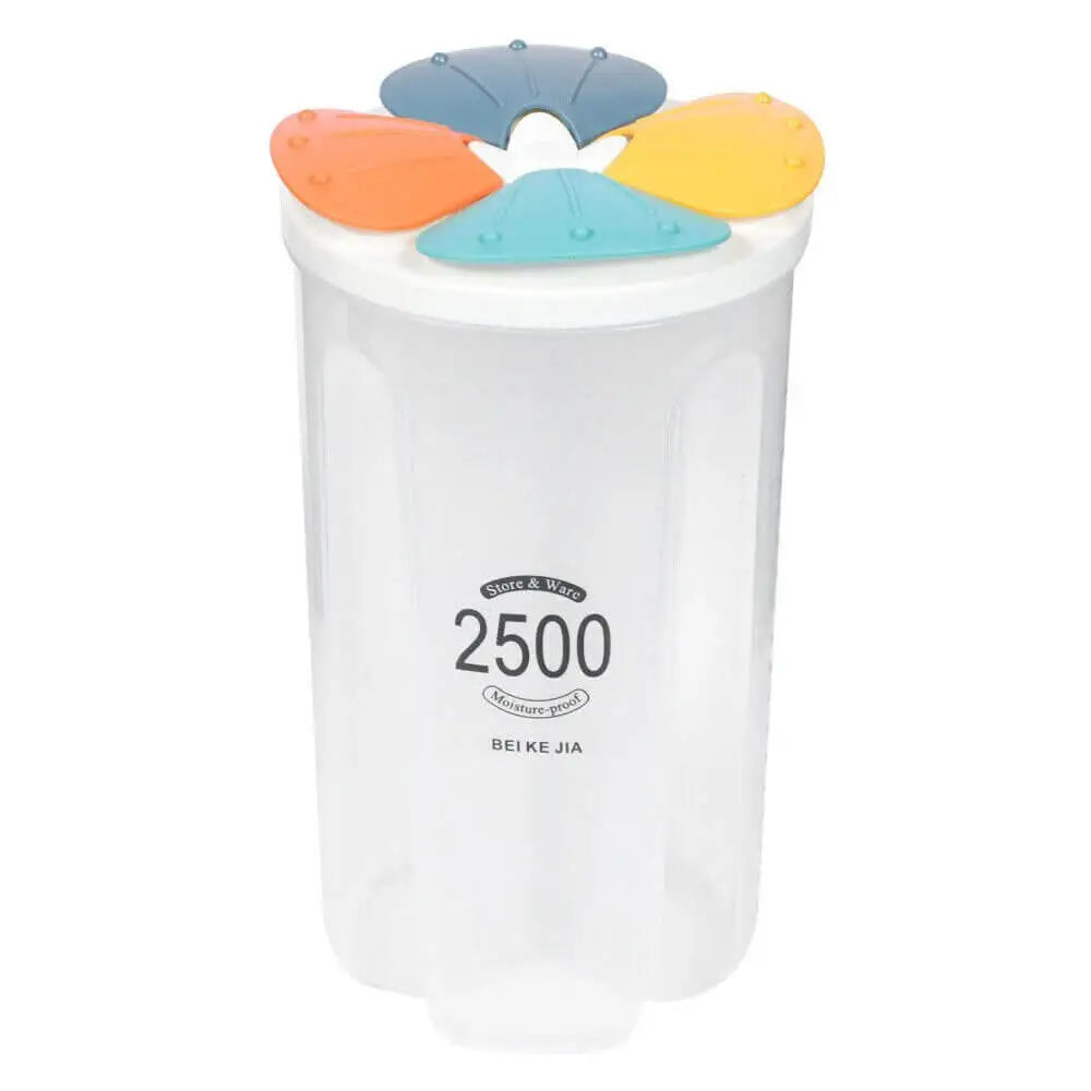 4 Compartment Plastic Cereal Dispenser Jar Y.M Techprops