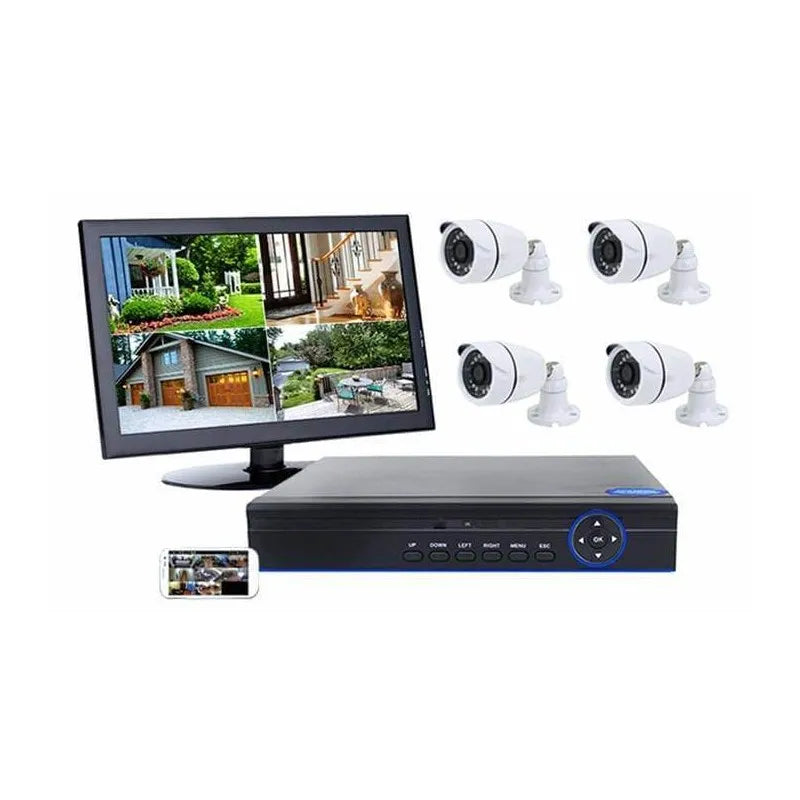 AHD4 Channel CCTV Security System with Internet Product image AHD4 Channel CCTV Security System with Internet Y.M Techprops