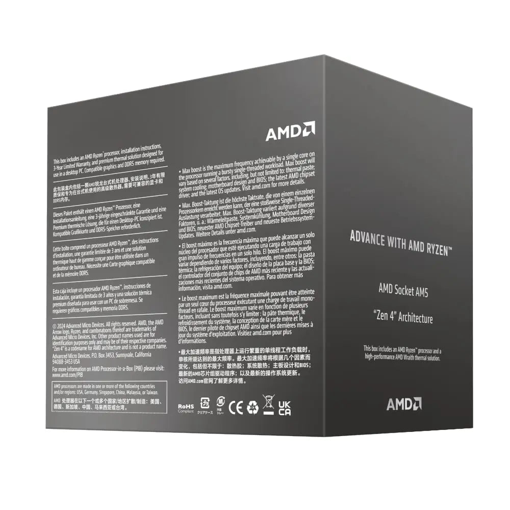 AMD RYZEN 5 8400F 6-Core 4.2GHZ AM5 CPU AMD