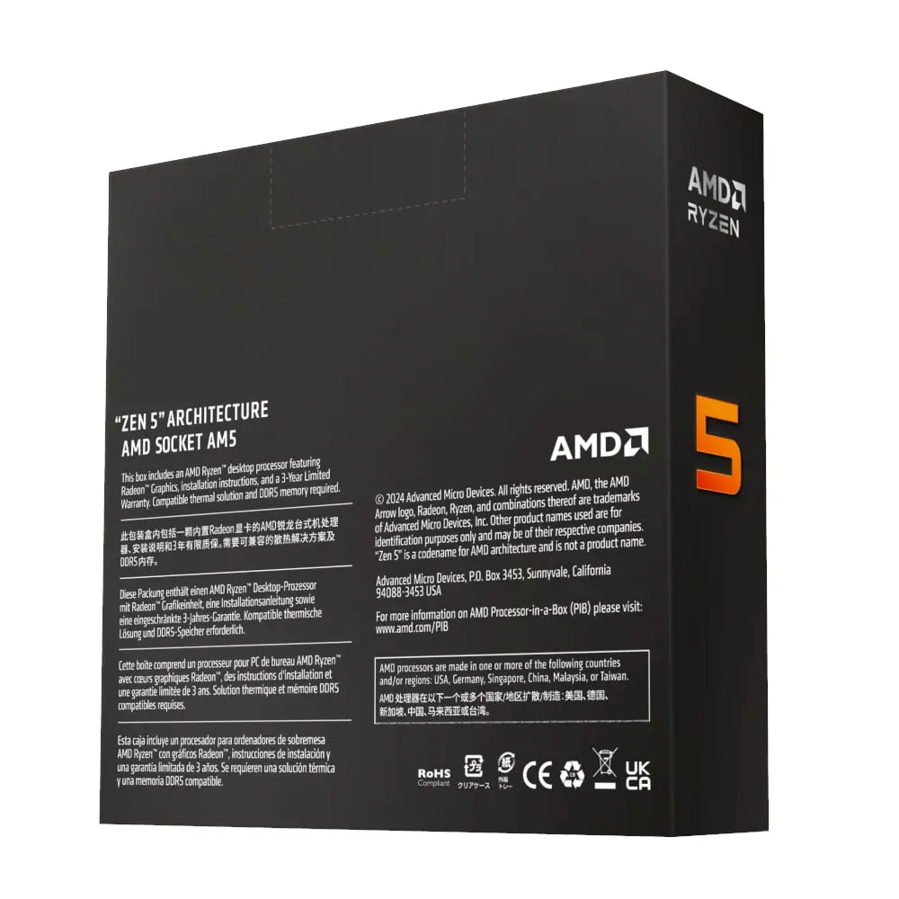 AMD RYZEN 5 9600X 6-Core 3.9GHZ AM5 CPU AMD