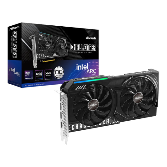 ASRock Intel Arc B570 Challenger OC 10GB GDDR6 160-BIT Graphics Card ASRock