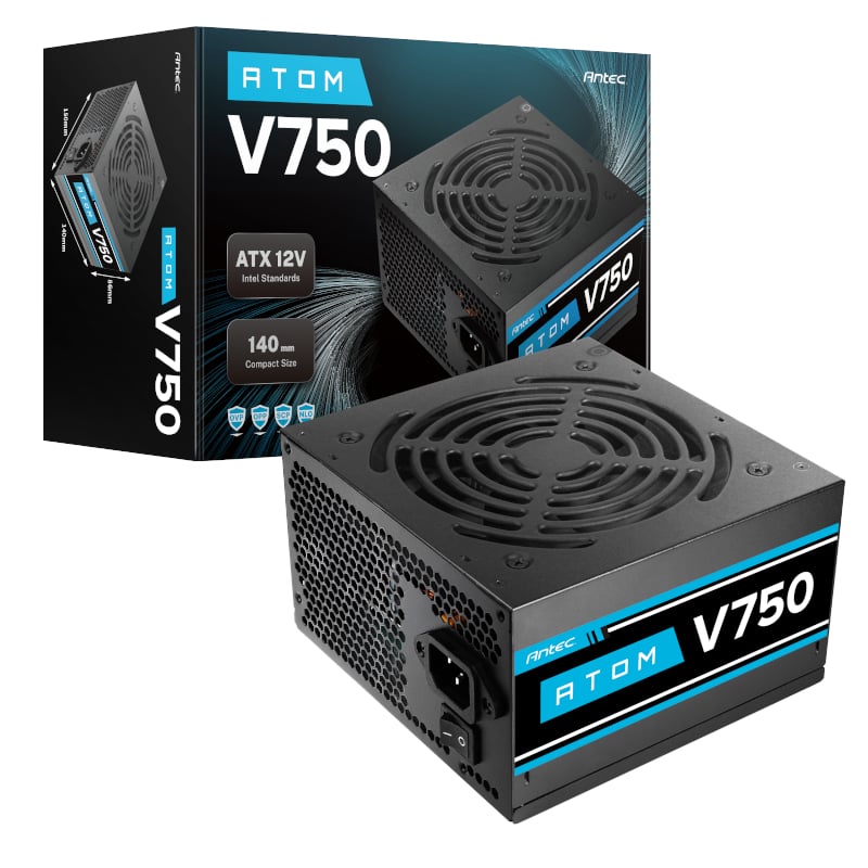 Antec Atom V750 Non-Modular Power Supply Antec