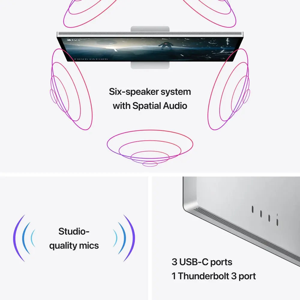 Apple Studio Display - Nano-Texture Glass - Tilt- and Height-Adjustable Stand Apple