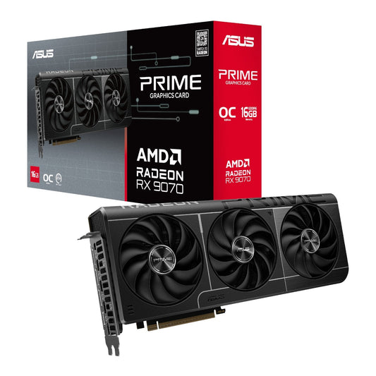 Asus Prime Radeon RX 9070 OC Edition 16GB GDDR6 Graphics Card ASUS