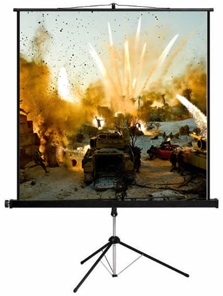 Esquire Tripod Projector Screen - Widescreen format 200x 113