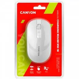 CANYON mouse MW-18 Wireless Charge Pearl White CANYON