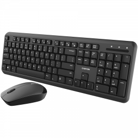 CANYON SET-W20 UK/US Keyboard+Mouse Velvet Wireless Black CANYON