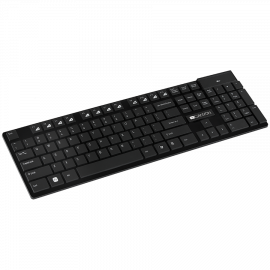 CANYON keyboard HKB-W2 EN Ultra Slim Multimedia Wireless Black CANYON