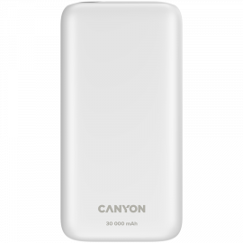 CANYON power bank PB-301 LED 30000 mAh PD 20W QC 3.0 White CANYON