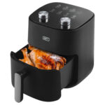 Defy 4.7L Manual Airfryer Black With Silver Accents Defy