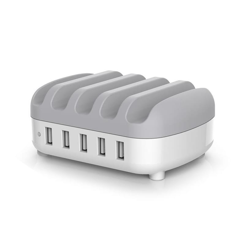 ORICO 5 Port Tablet/Smartphone USB Charging Station – White