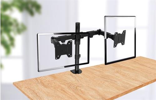 Ellies Double Arm Height Adjustable Desktop Screen Mount ellies