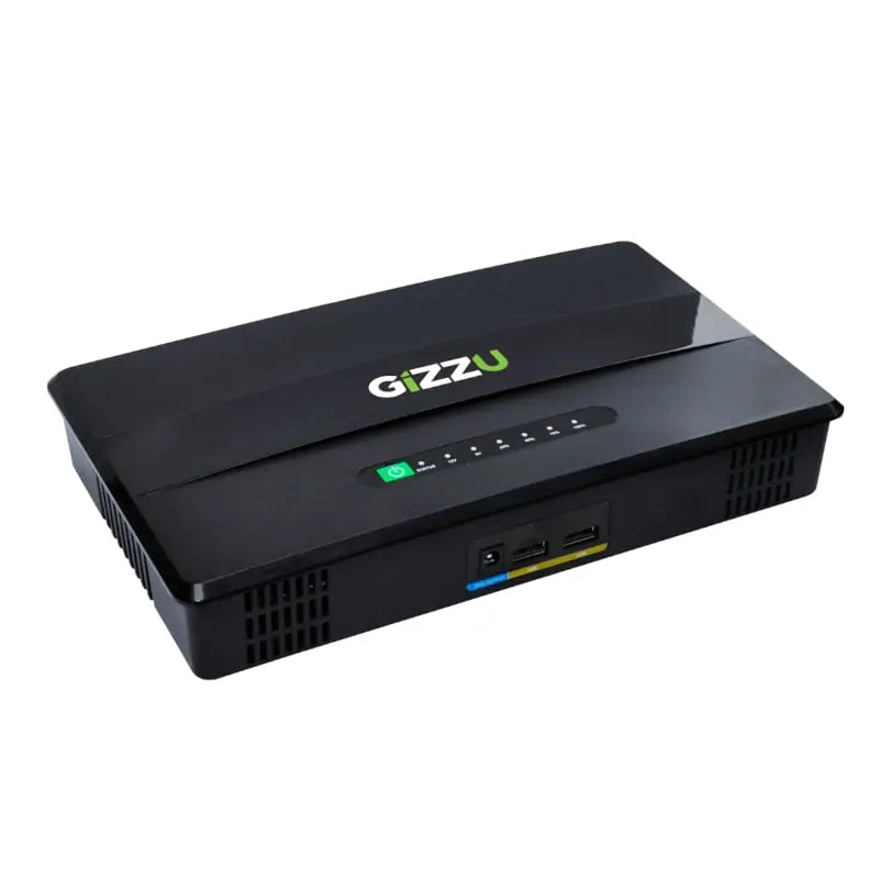 GIZZU 100W 46Wh 14400mAh Mini POE DC UPS LifePO4 – Black GIZZU