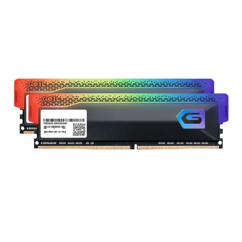 Geil Orion RGB 16GB KIT(2X8GB) 3200MHz DDR4 Desktop Gaming Memory – Grey GeIL