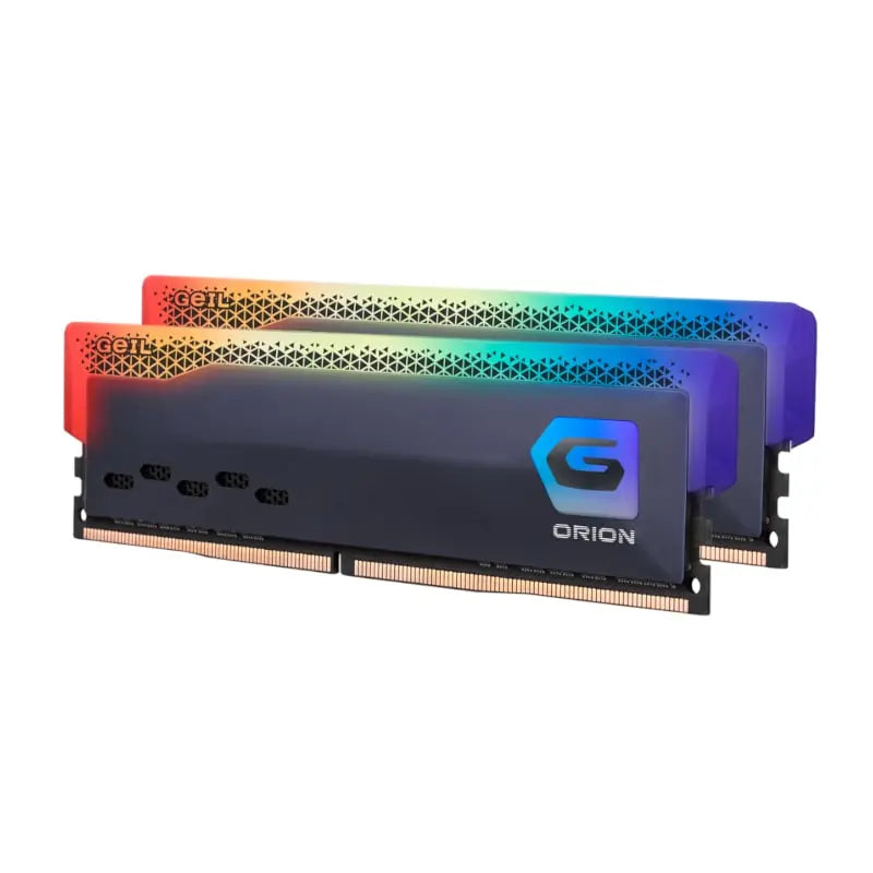 Geil Orion RGB 16GB KIT(2X8GB) 3200MHz DDR4 Desktop Gaming Memory – Grey GeIL