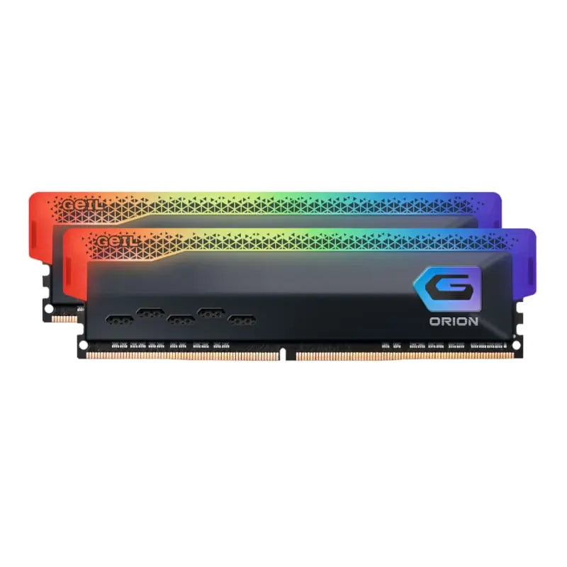 Geil Orion RGB 16GB KIT(2X8GB) 3200MHz DDR4 Desktop Gaming Memory – Grey GeIL