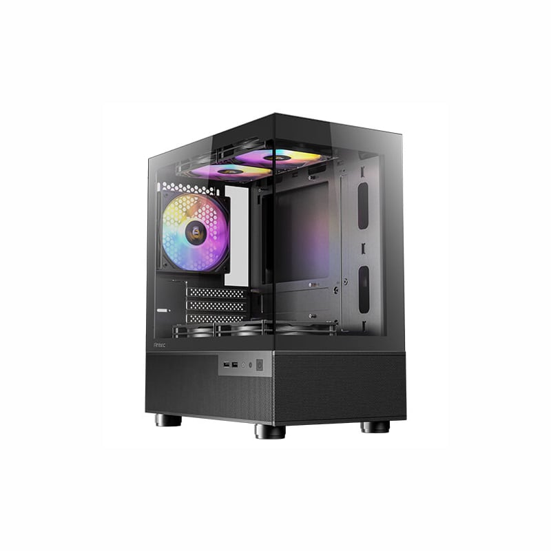 Antec CX200M Elite Micro-ATX | ITX RGB Mini-Tower Gaming Chassis – Black Antec
