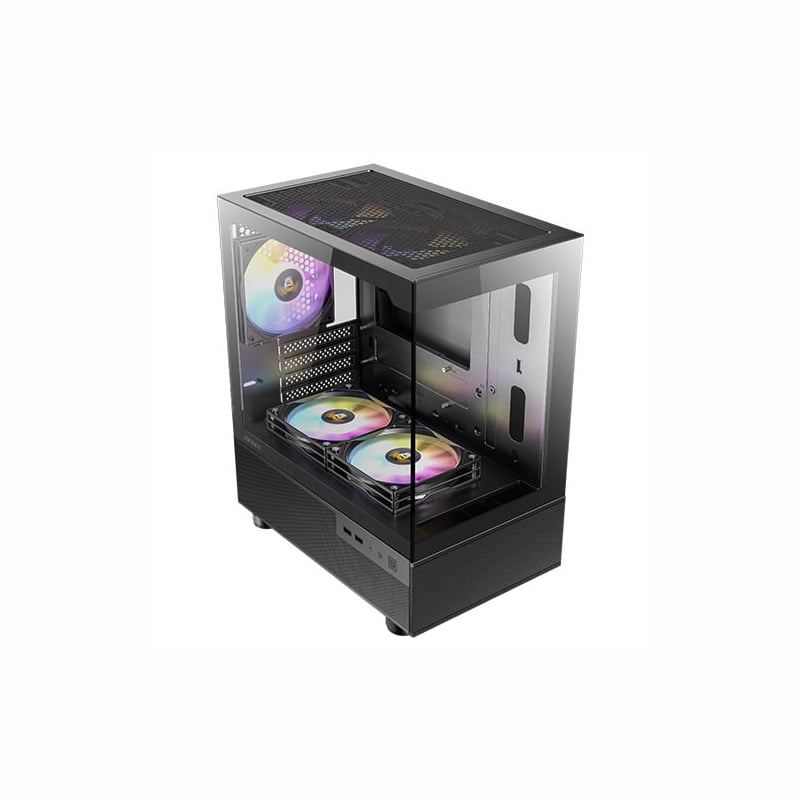 Antec CX200M Elite Micro-ATX | ITX RGB Mini-Tower Gaming Chassis – Black Antec