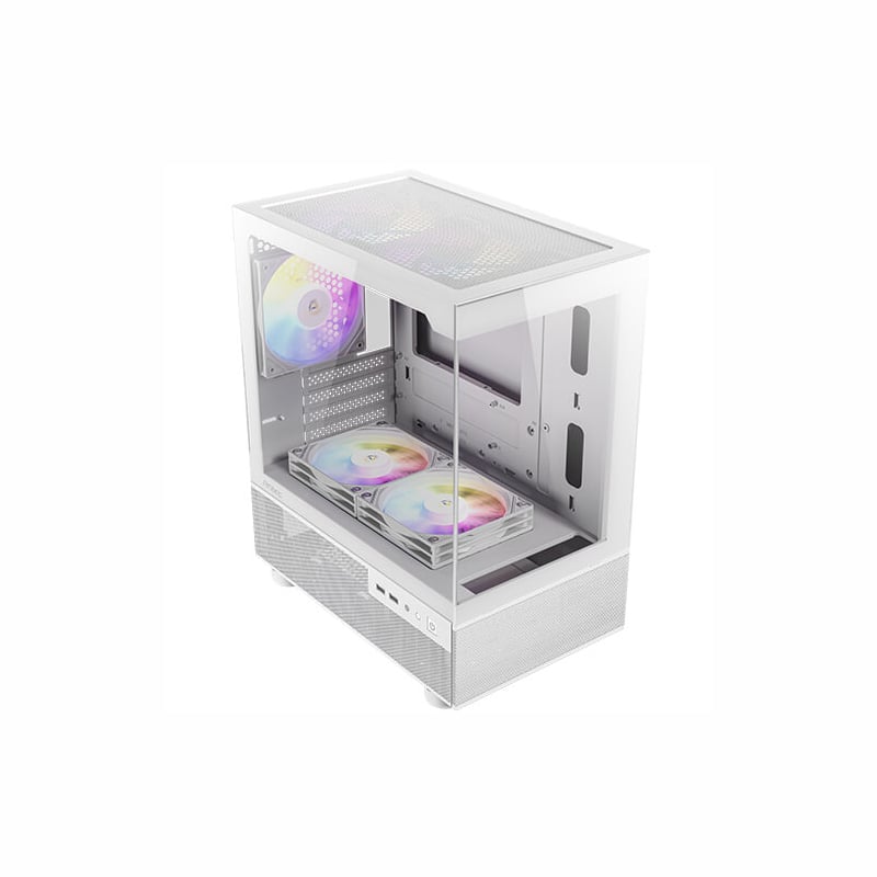 Antec CX200M Elite Micro-ATX | ITX RGB Mini-Tower Gaming Chassis – White Antec