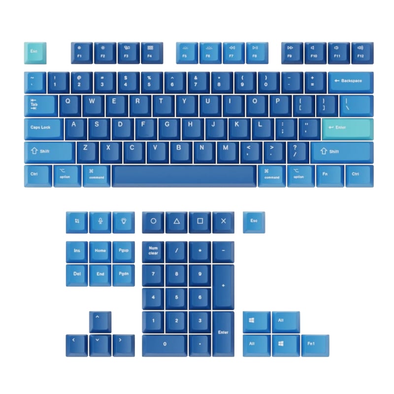 Keychron OEM Dye-Sub PBT Keycap Set – Ocean B: Q3/Q6/K8/K8 Pro/K10/K12