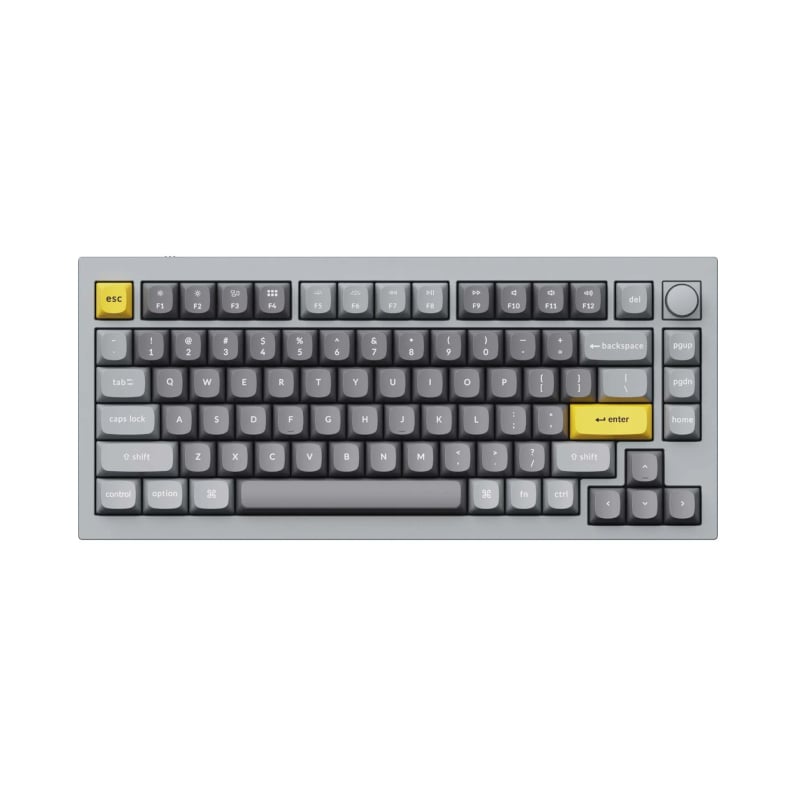 Keychron Q1 75% Red G Pro Switches Aluminium RGB Wired Keyboard – Grey Keychron