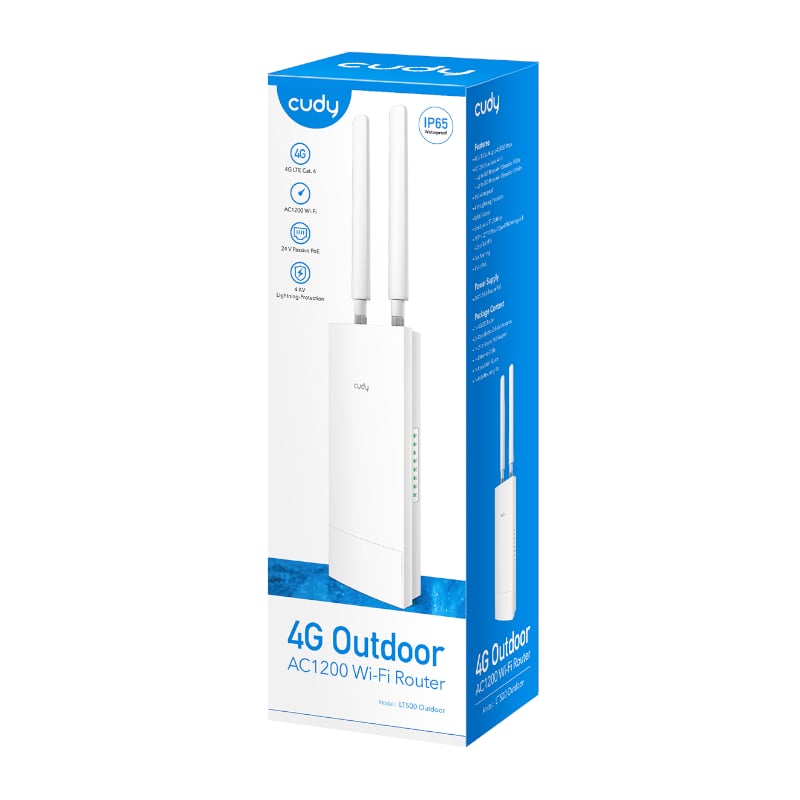 Cudy AC1200 WiFi 4G LTE Cat4 Outdoor Router