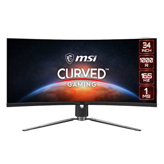 MSI MPG ARTYMIS 343CQR 34″ Gaming Monitor 3440×1440 (UWQHD)VA 165Hz FreeSync Premium HDR 400 HDMI Displayport USB C Tilt Swivel Height Adjustable