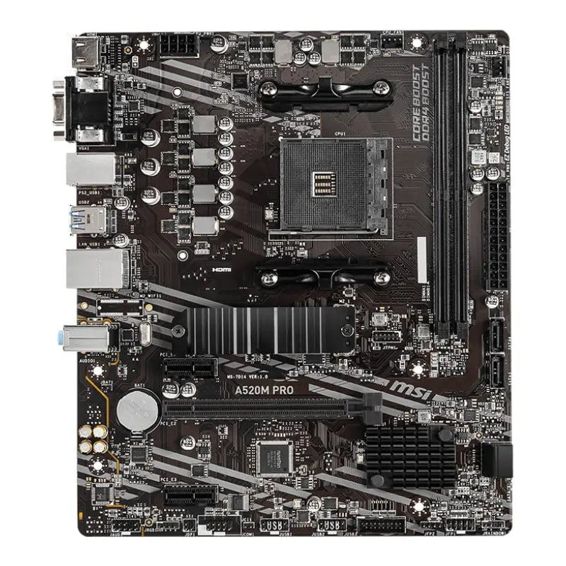 MSI A520M-PRO AMD AM4 MATX Gaming Motherboard MSI