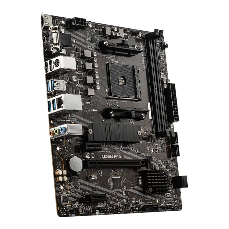 MSI A520M-PRO AMD AM4 MATX Gaming Motherboard MSI