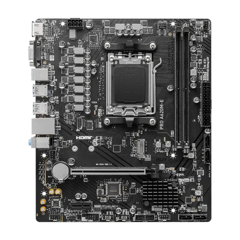 MSI A620M-E PRO AMD AM5 MATX Gaming Motherboard MSI