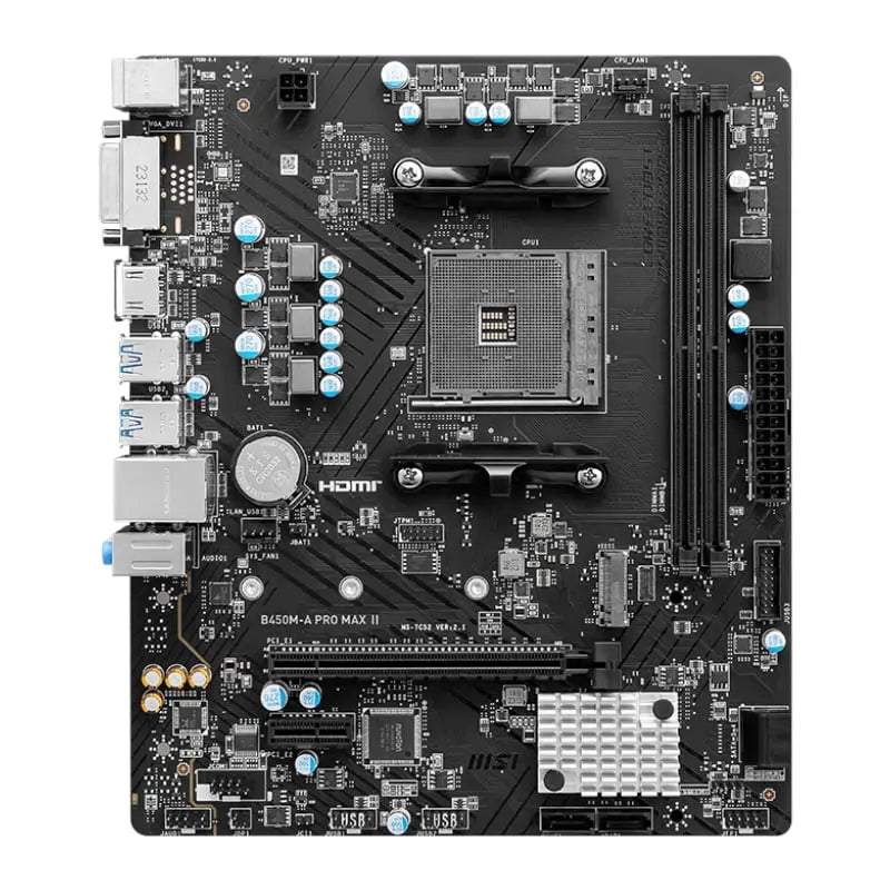 MSI B450M-APRO MAX II AMD AM4 MATX Gaming Motherboard MSI