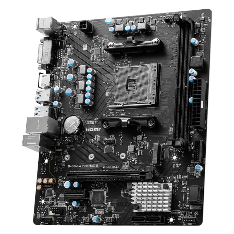 MSI B450M-APRO MAX II AMD AM4 MATX Gaming Motherboard MSI