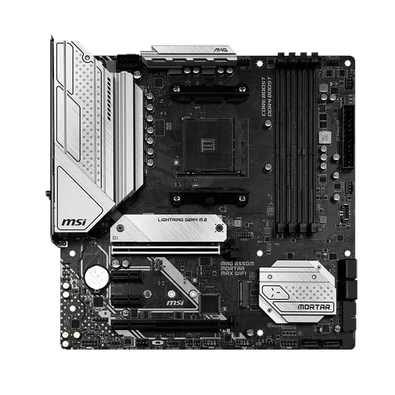 MSI B550M MORTAR MAX WIFI AMD AM4 M-ATX Gaming Motherboard MSI