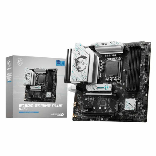 MSI B760M GAMING PLUS WIFI DDR5 Intel LGA1700 M-ATX Gaming Motherboard MSI