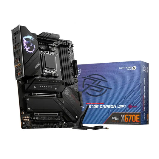 MSI MPG X670E CARBON WIFI AMD AM5 ATX Gaming Motherboard MSI