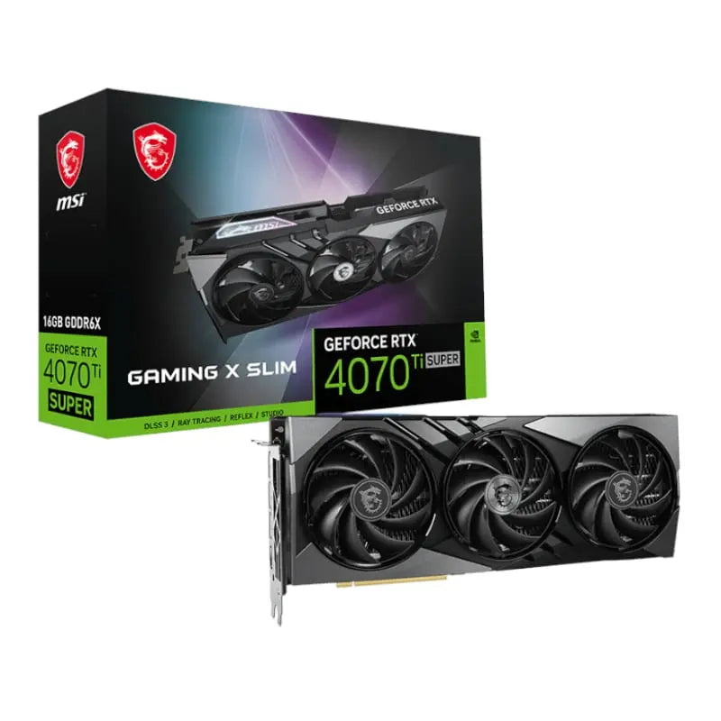 MSI Nvidia GeForce RTX 4070Ti Super Gaming X Slim 16GB Graphics Card MSI