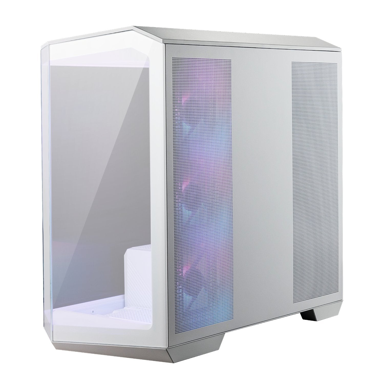 MSI MAG PANO M100R PZ M-ATX ARGB Gaming Chassis – White MSI