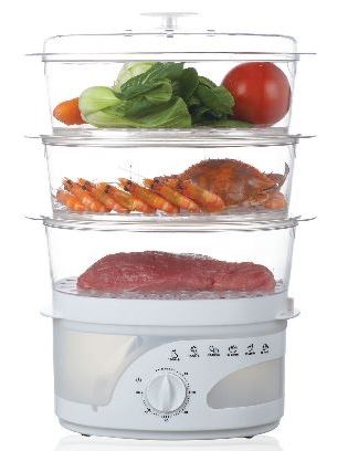 Mellerware 3 Tier 9 Litre Food Steamer Mellerware